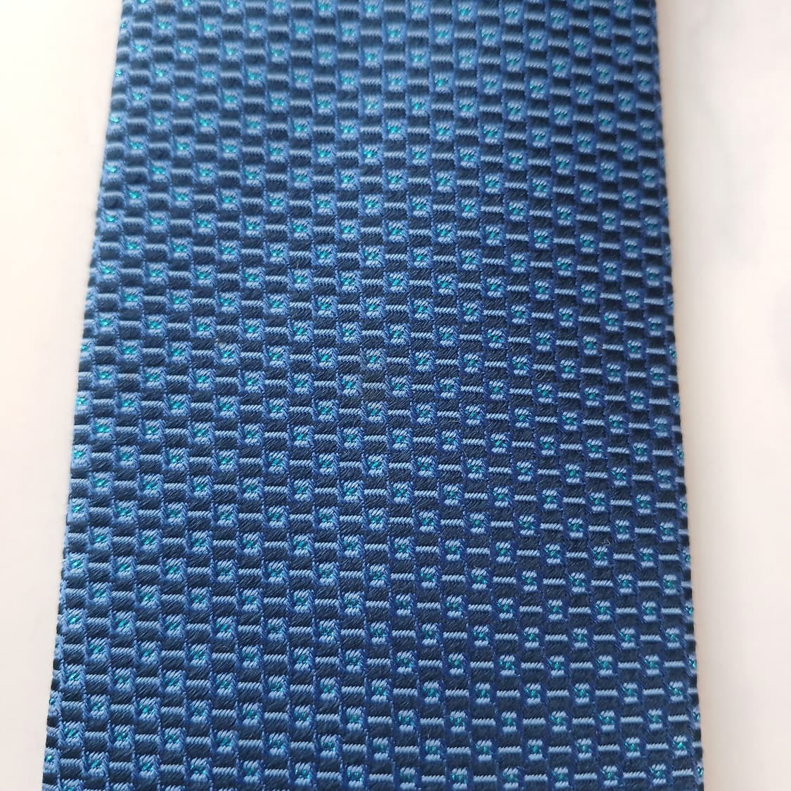 밀라숀 실크 블루 텍스처 자카드 넥타이 8cm A등급 A19049
 상품이미지8