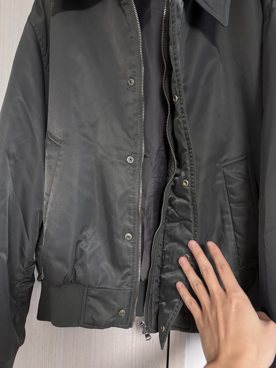 100 TNGT 카라 항공점퍼 블루종 상품이미지4