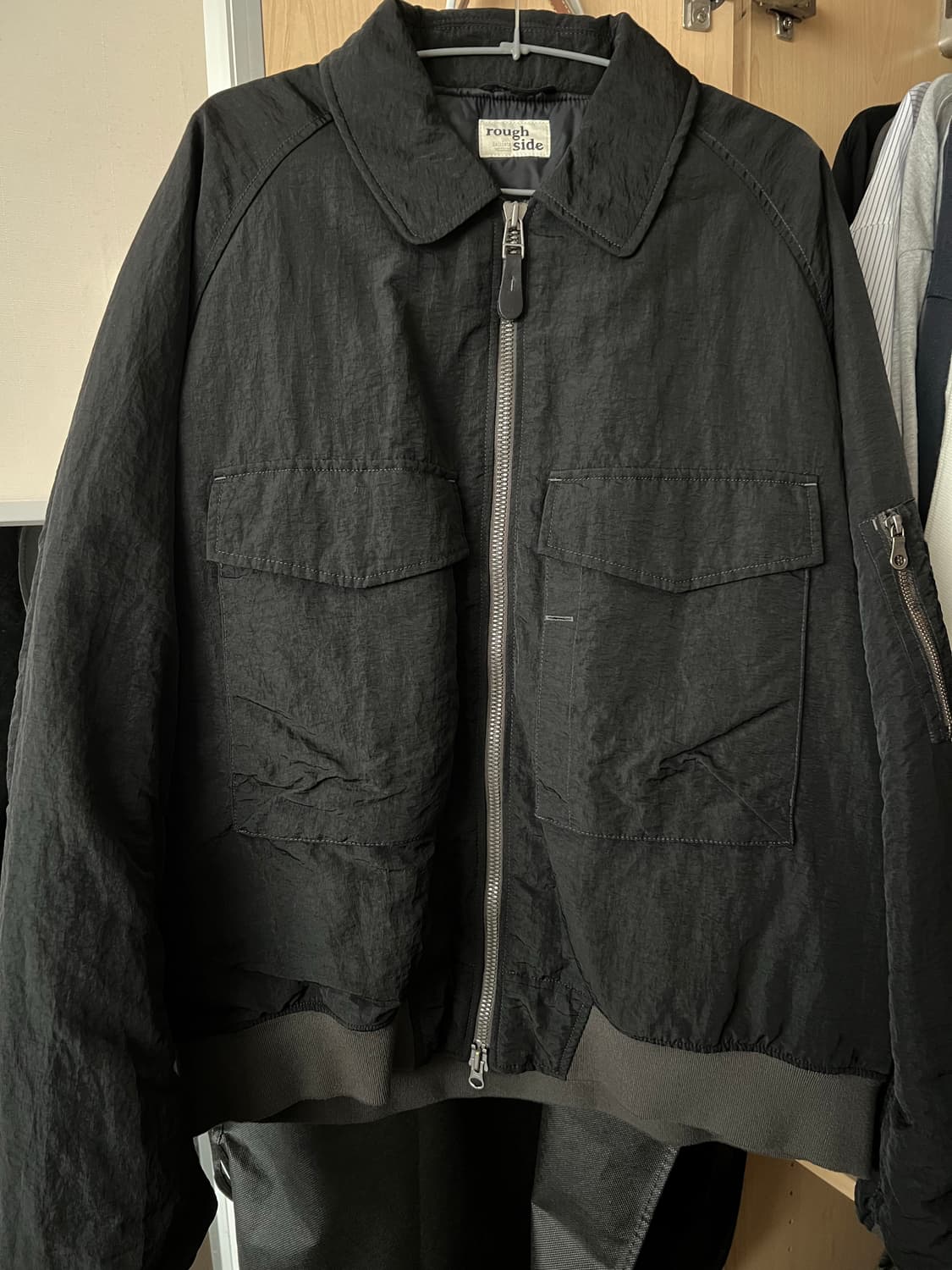 러프사이드 플라이트 점퍼 블랙 상품이미지3