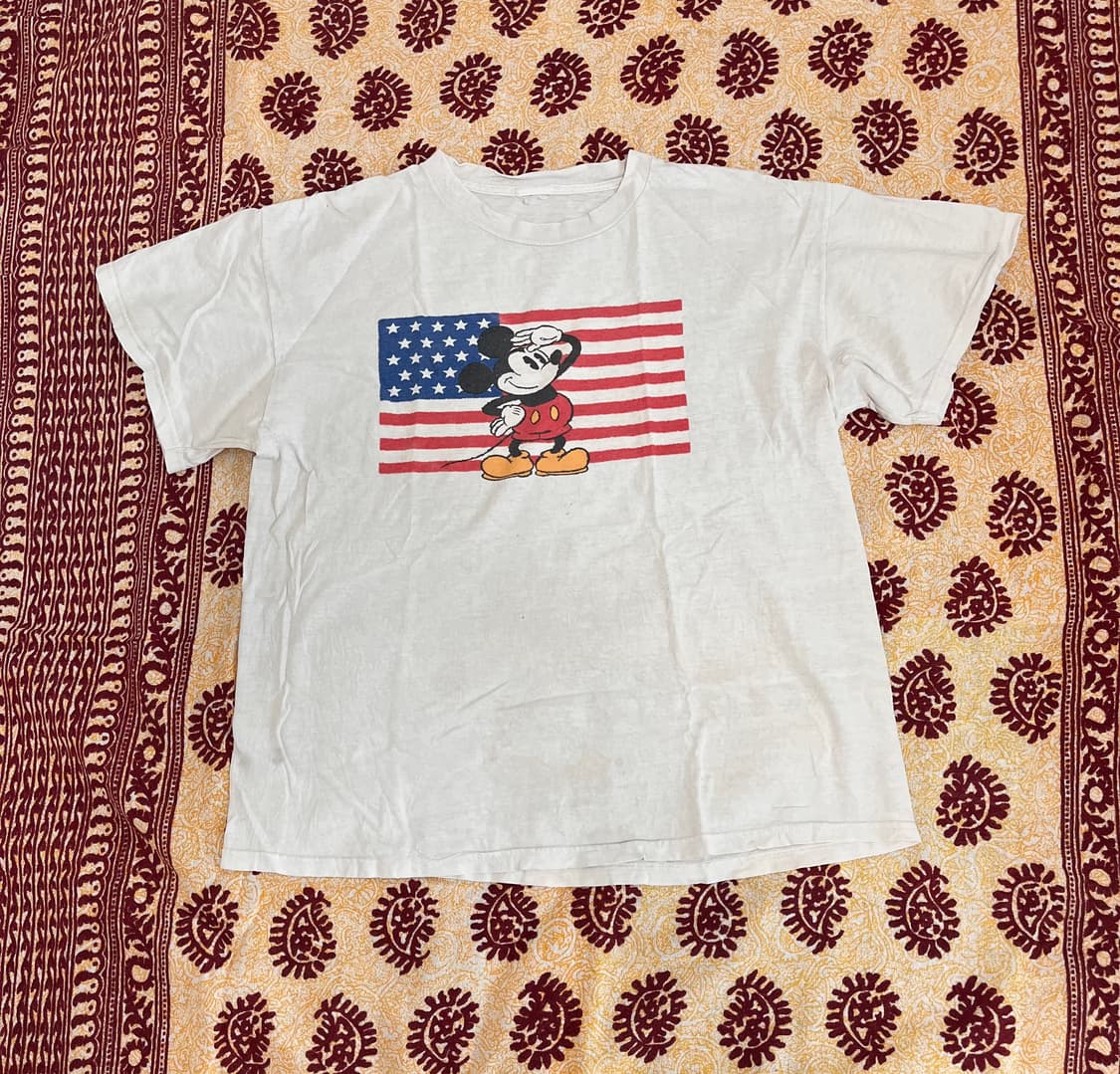 00s  미키마우스 성조기 티셔츠 상품이미지1