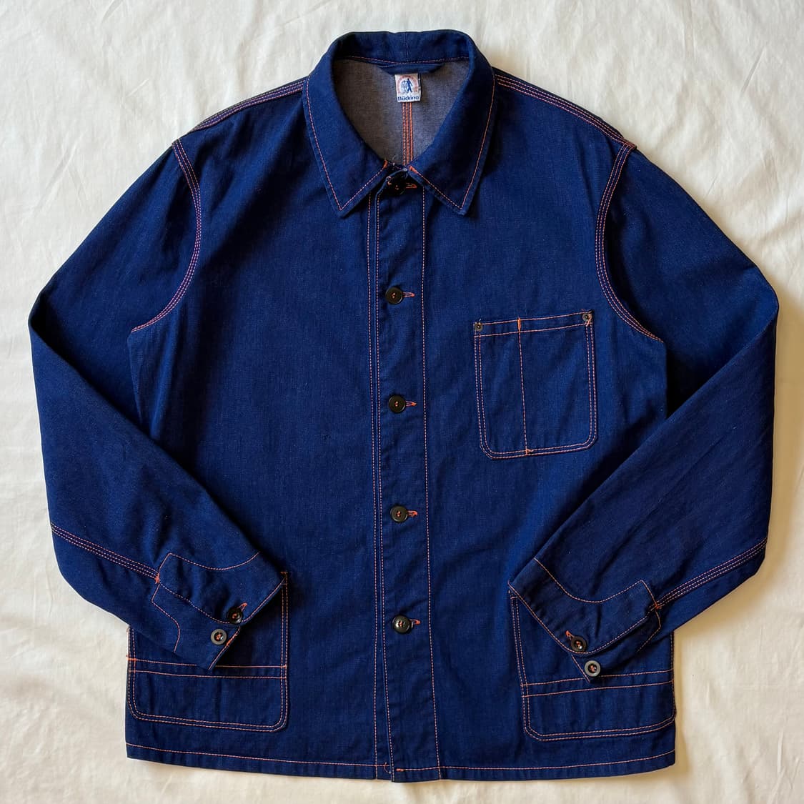 [105-107]70s 독일 Bücking dreinaht 데님 워크자켓 상품이미지6