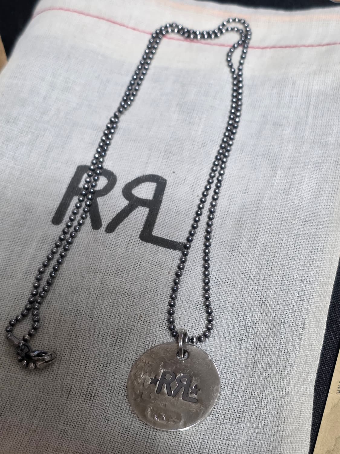 RRL 실버 코인 목걸이 상품이미지2