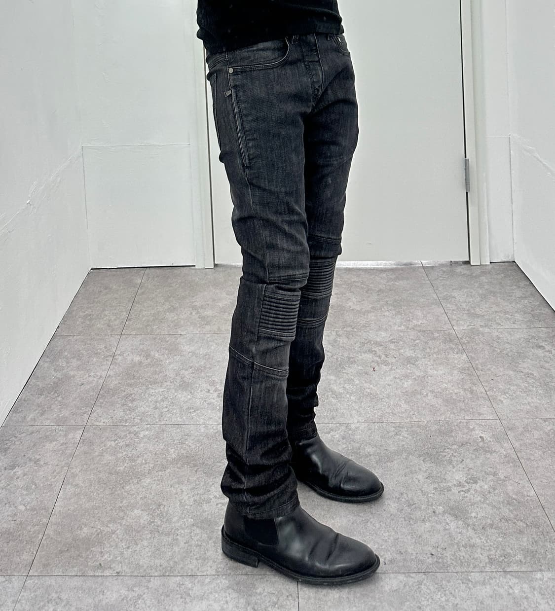 Neil Barrett Biker Panel Slim Jeans 상품이미지1