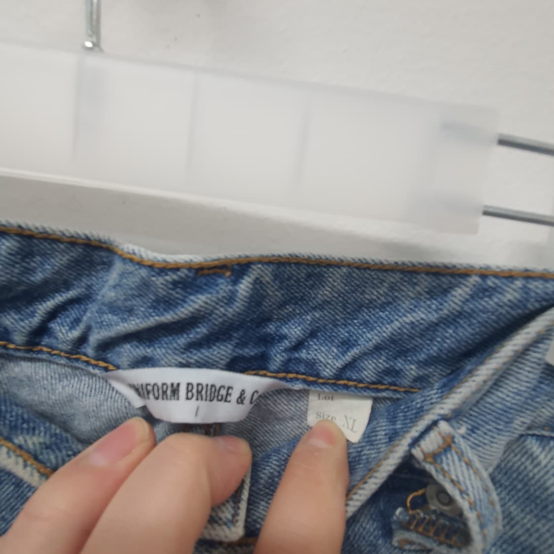 유니폼브릿지 중청 데님팬츠 상품이미지4