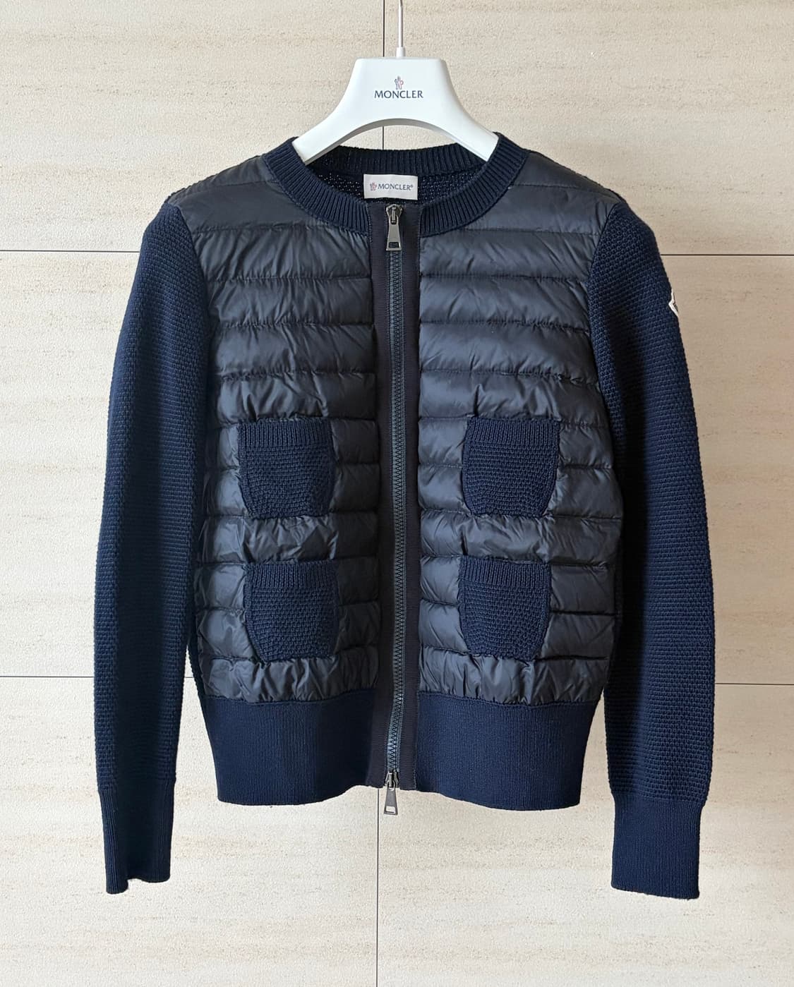 몽클레어 정품 트리콧 니트패딩 가디건 상품이미지1