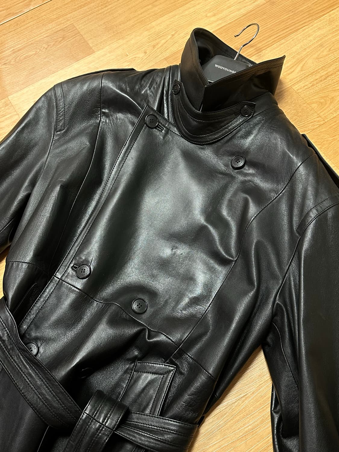 인스턴트펑크 리얼레더 트렌치코트 상품이미지9