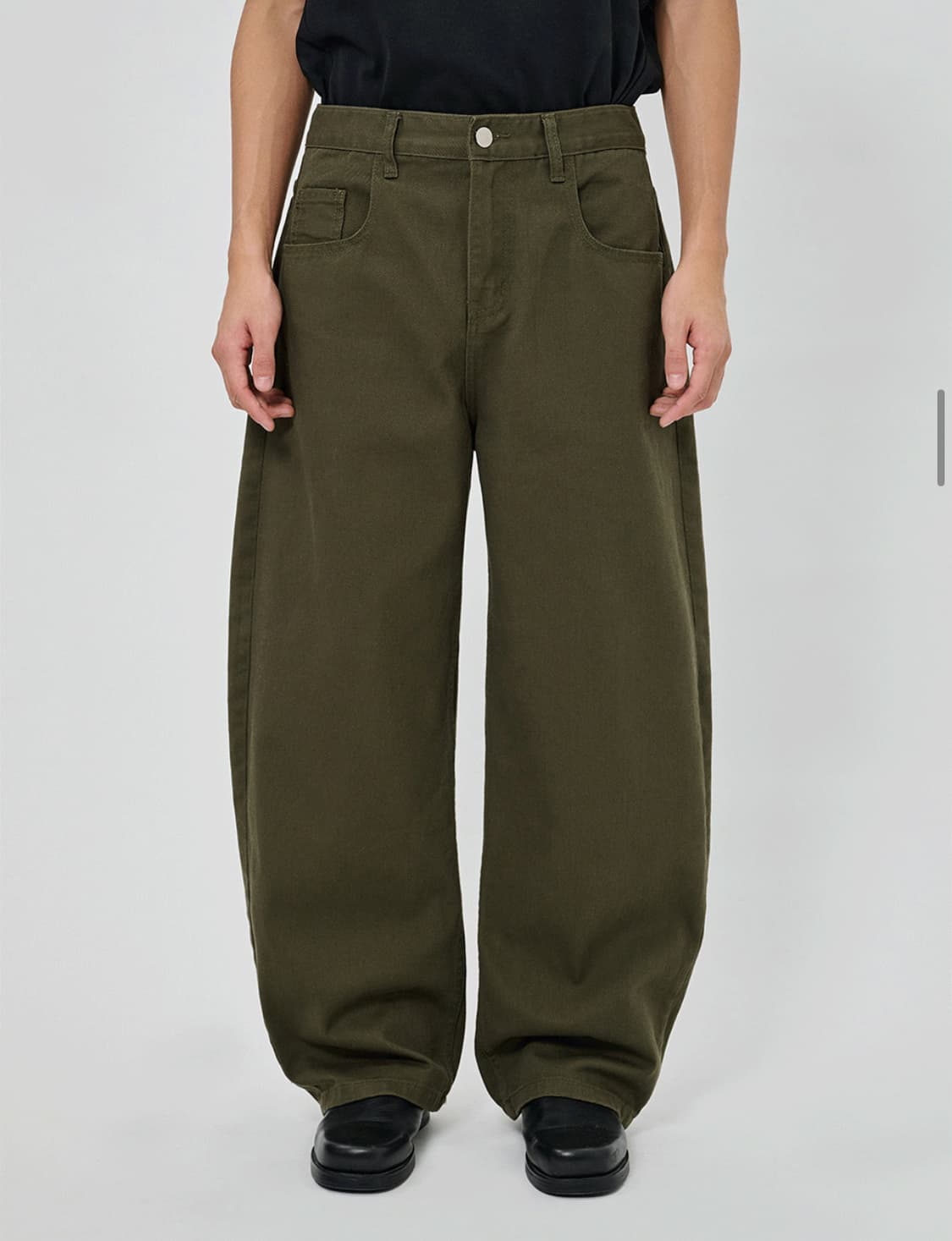 밀로 아카이브 리플렉트 커브드 팬츠 카키m 상품이미지1