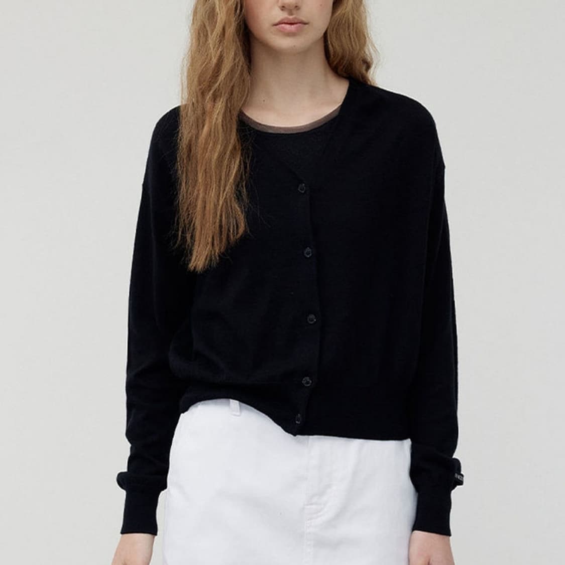 메종마레 25 코튼 실크 가디건 상품이미지1