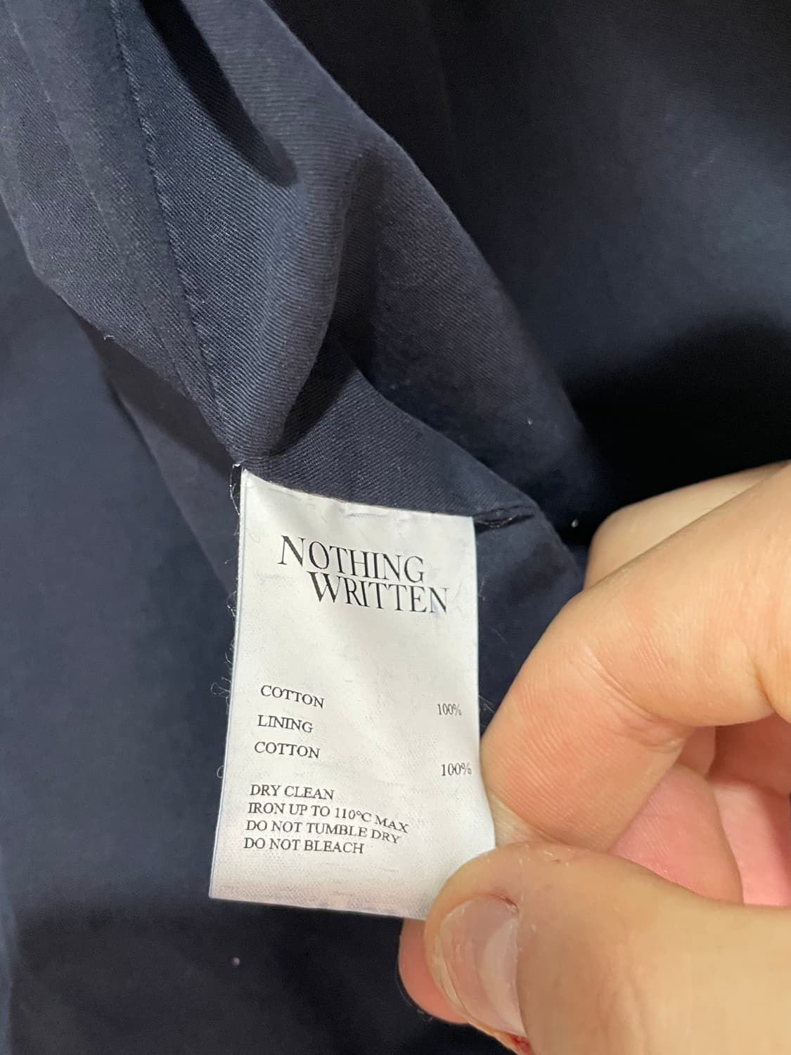 NOTHING WRITTEN 낫띵리튼 워싱 블루종 자켓 상품이미지4