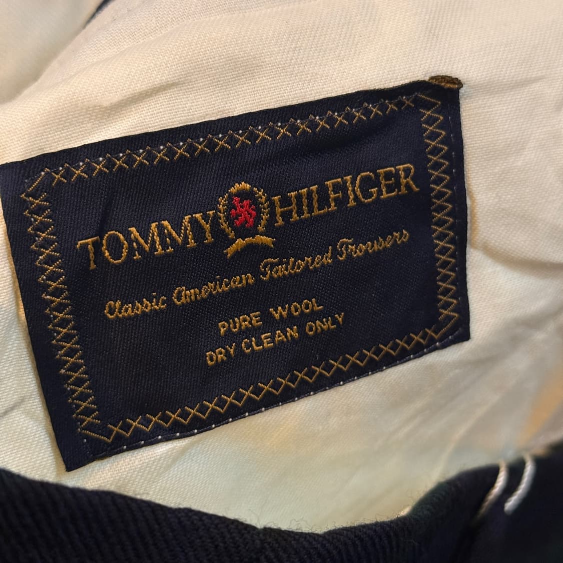 80 ~ 90S 타미힐피거 타탄체크 클래식 와이드 팬츠 34 35 36 상품이미지8