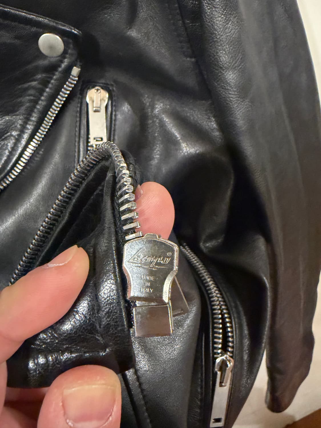 솔리드옴므 램스킨 라이더자켓 48 상품이미지5