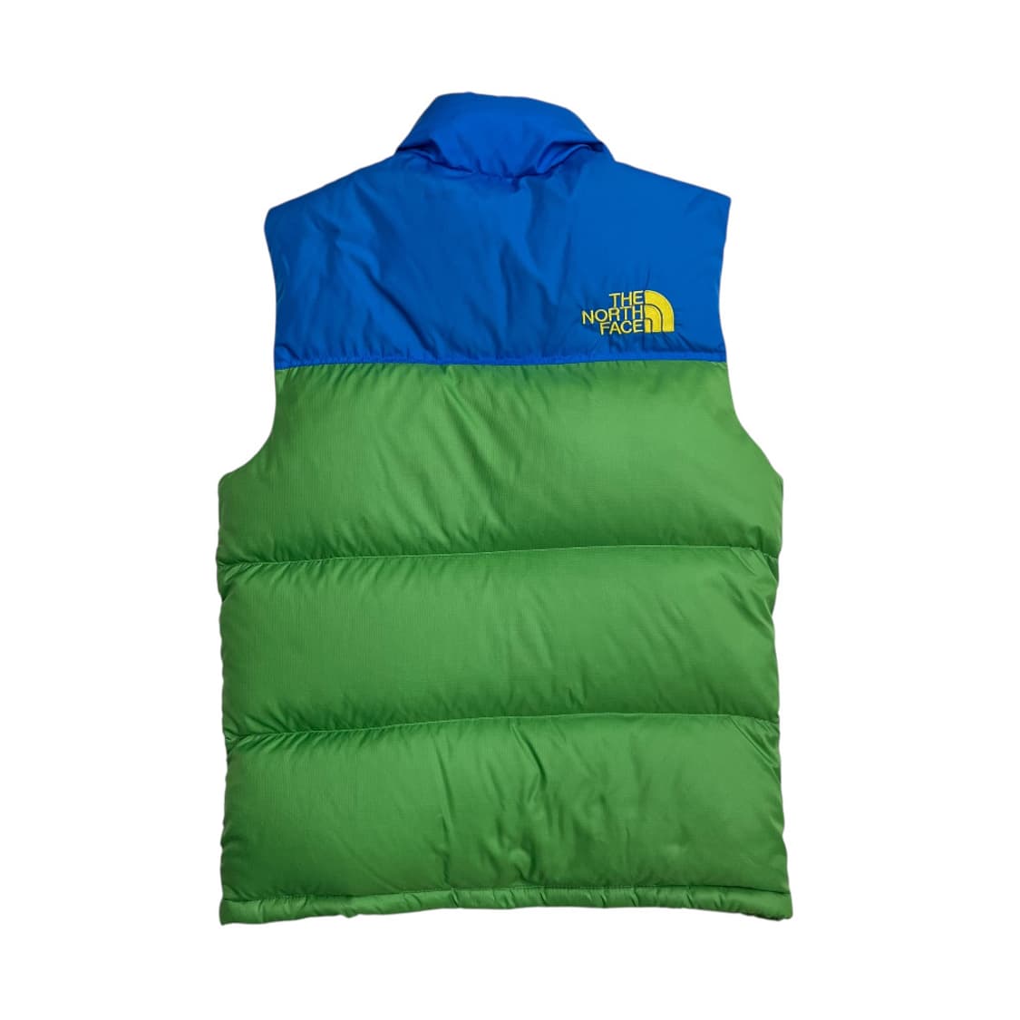 노스페이스 블루배색 로고 그린 패딩조끼 85 상품이미지3