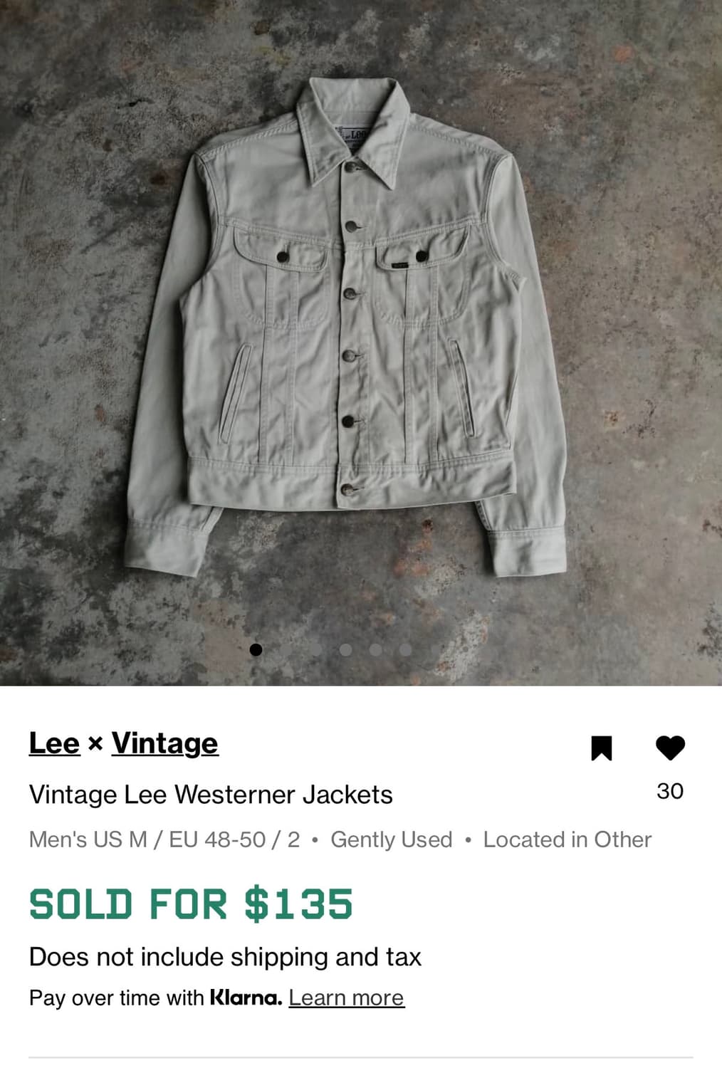 [M]Lee 웨스터너 0424 자켓 상품이미지4