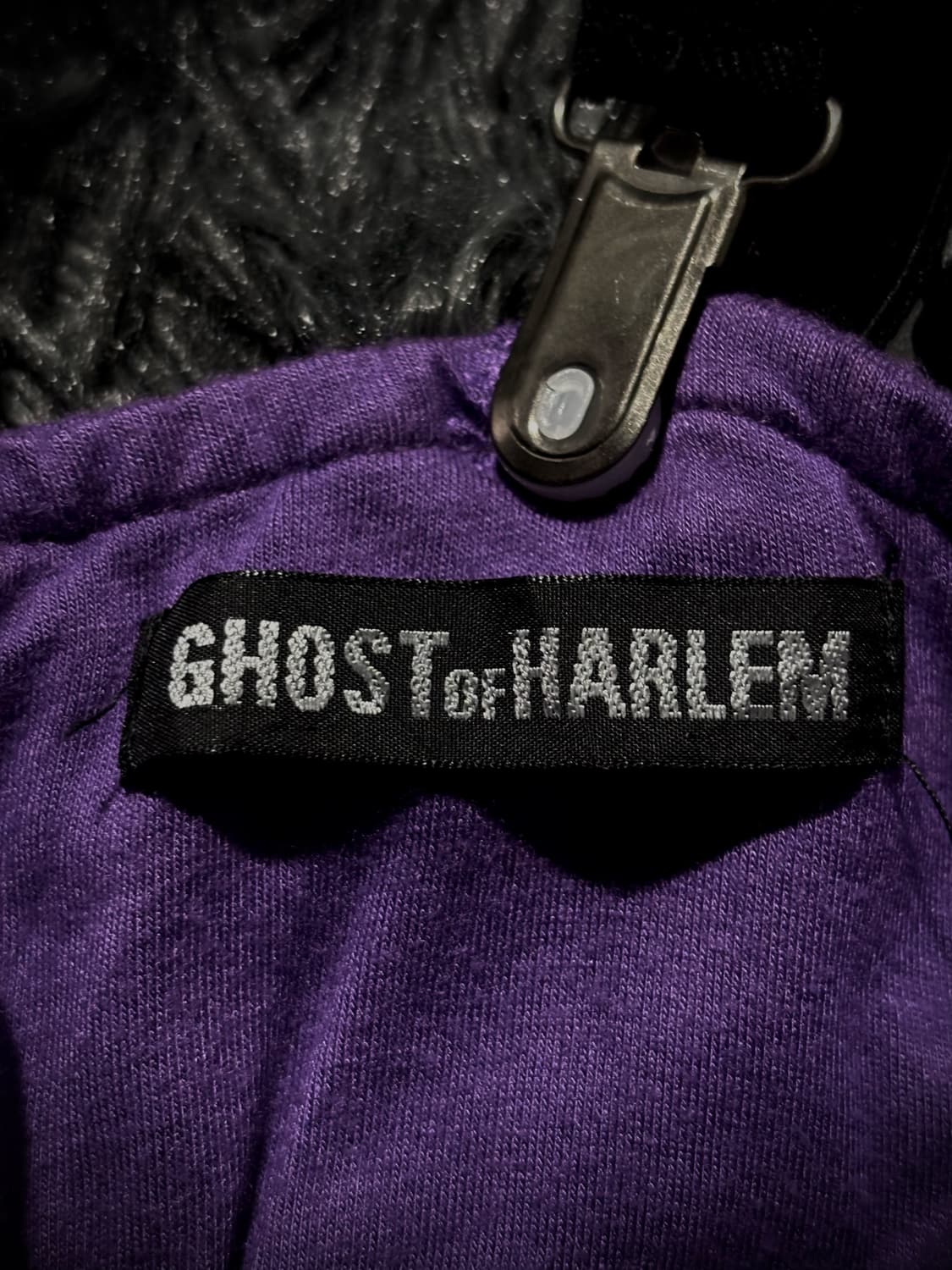 GHOST of HARLEM 스컬 글리터 메쉬 레이어드 퍼플 원피스 상품이미지9