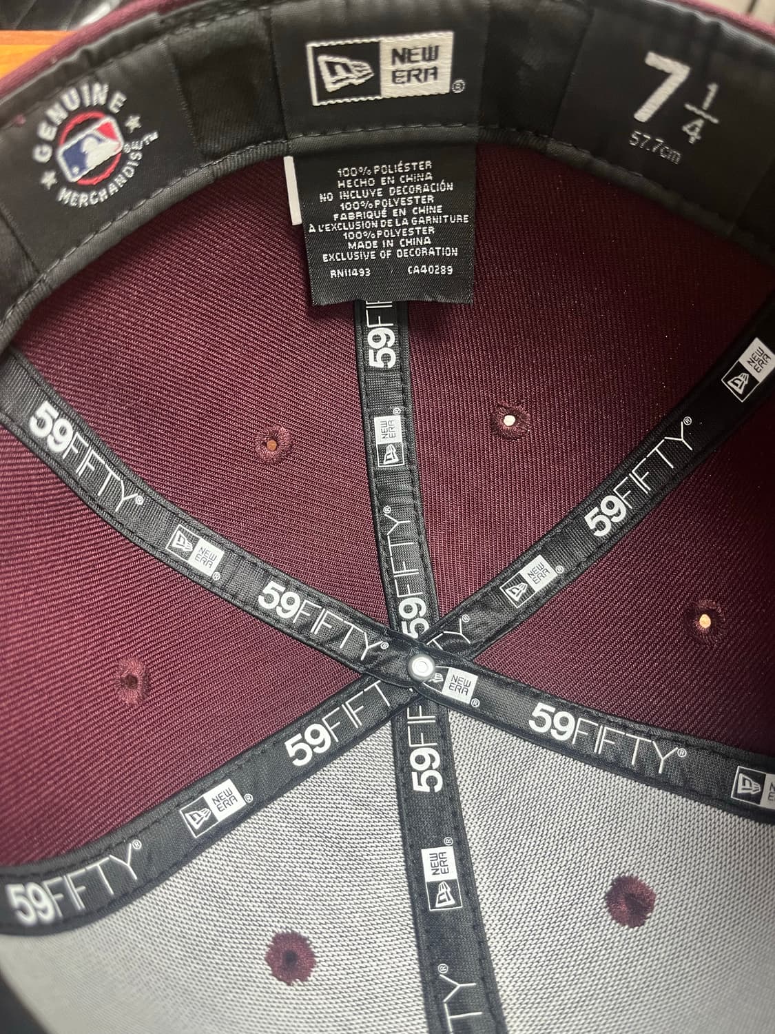 뉴에라 57.7사이즈 마룬  상품이미지4