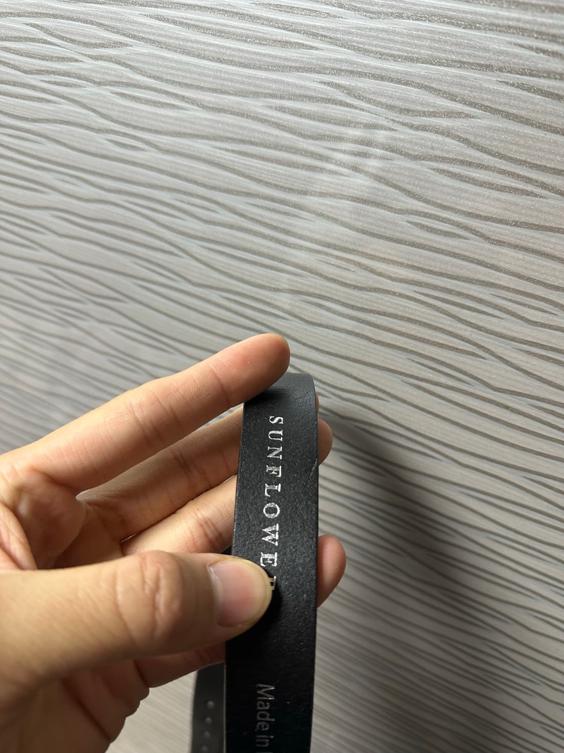 SUNFLOWER SIMPLE BELT 2,5CM Black 상품이미지4