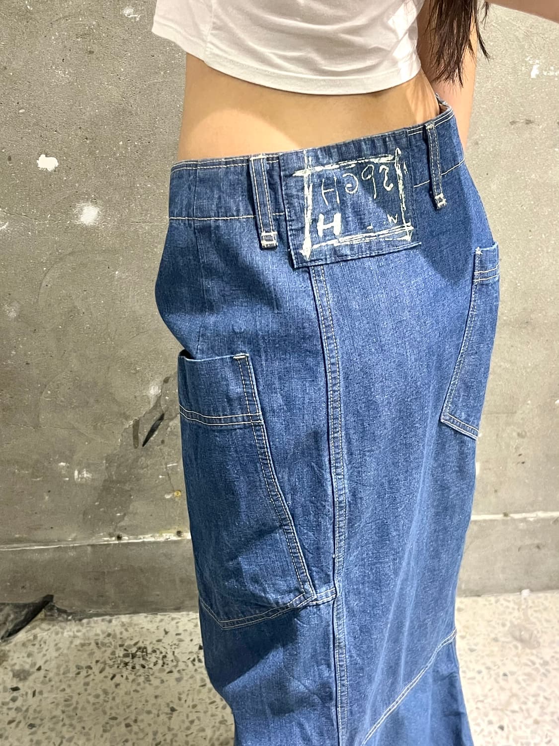 Hai Sporting Gear 하이스포팅기어 데님 롱 스커트 상품이미지2