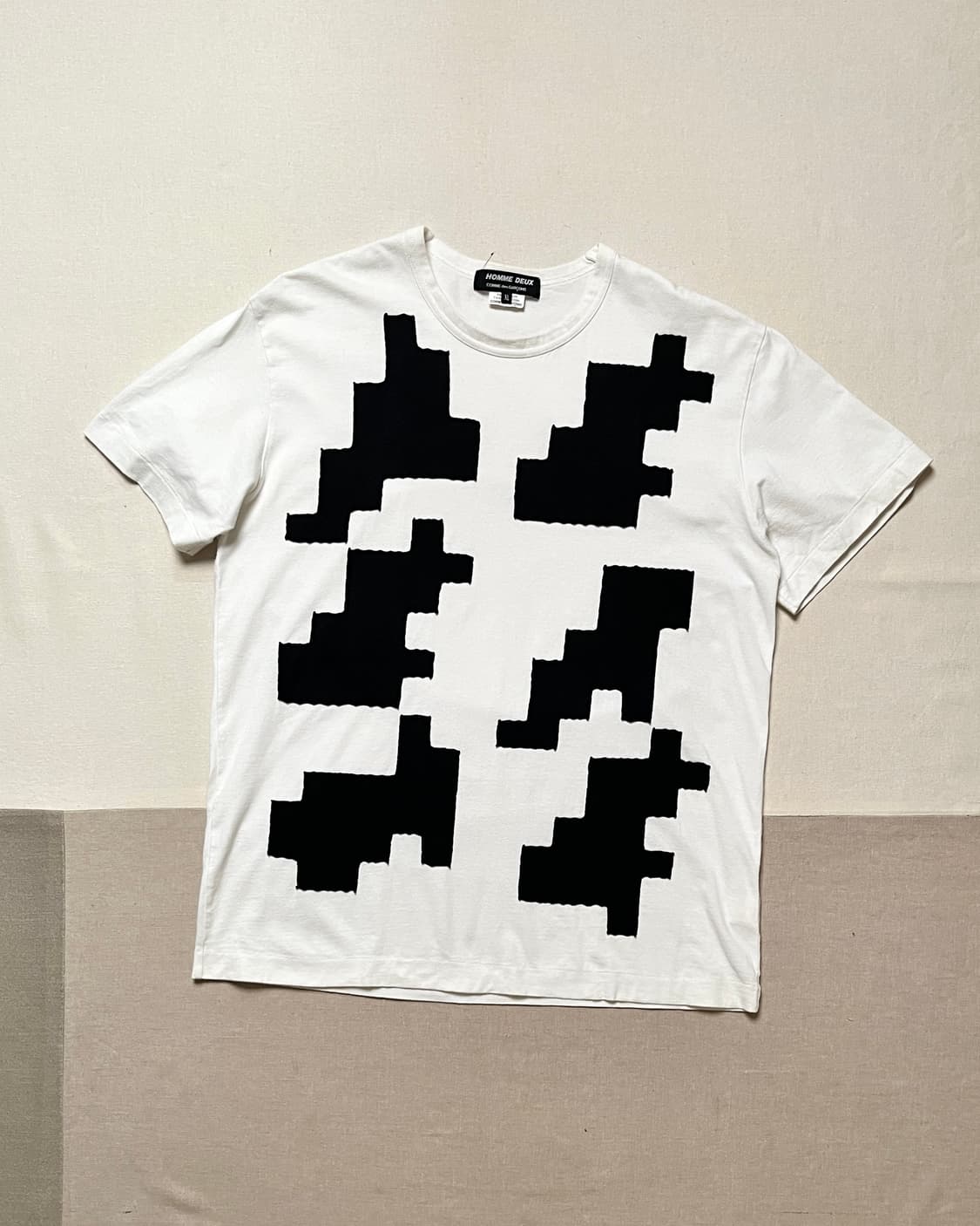 꼼데가르송 옴므 듀스 블럭 패치 티셔츠 comme des garcons 상품이미지1