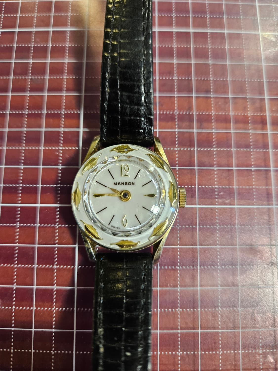 MANSON 맨손, 스위스  핸드와인딩 (수동) 빈티지 여성 손목시계 상품이미지3
