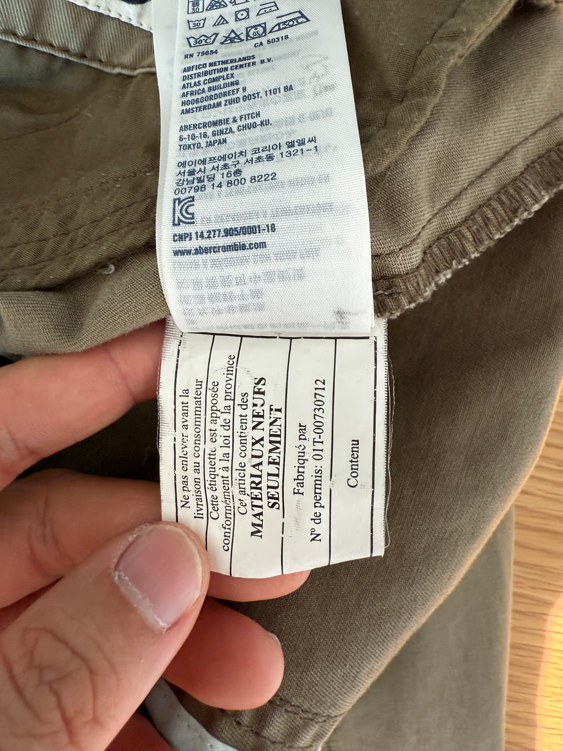 아베크롬비(abercrombie) 야상 자켓(Kids L) 상품이미지10