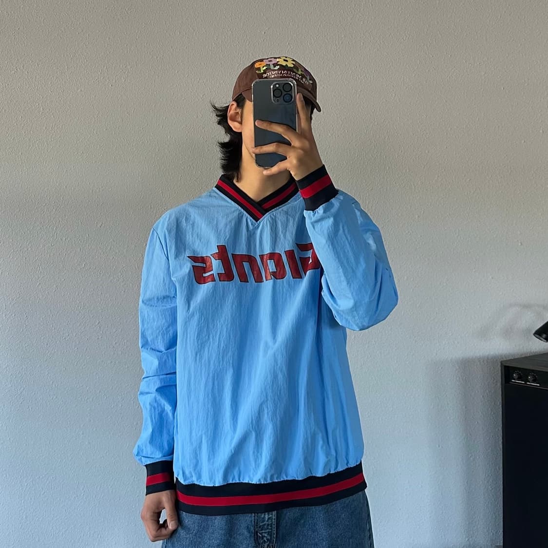 [2XL](새상품)롯데 자이언츠 바다 웜업 바람막이 상품이미지1