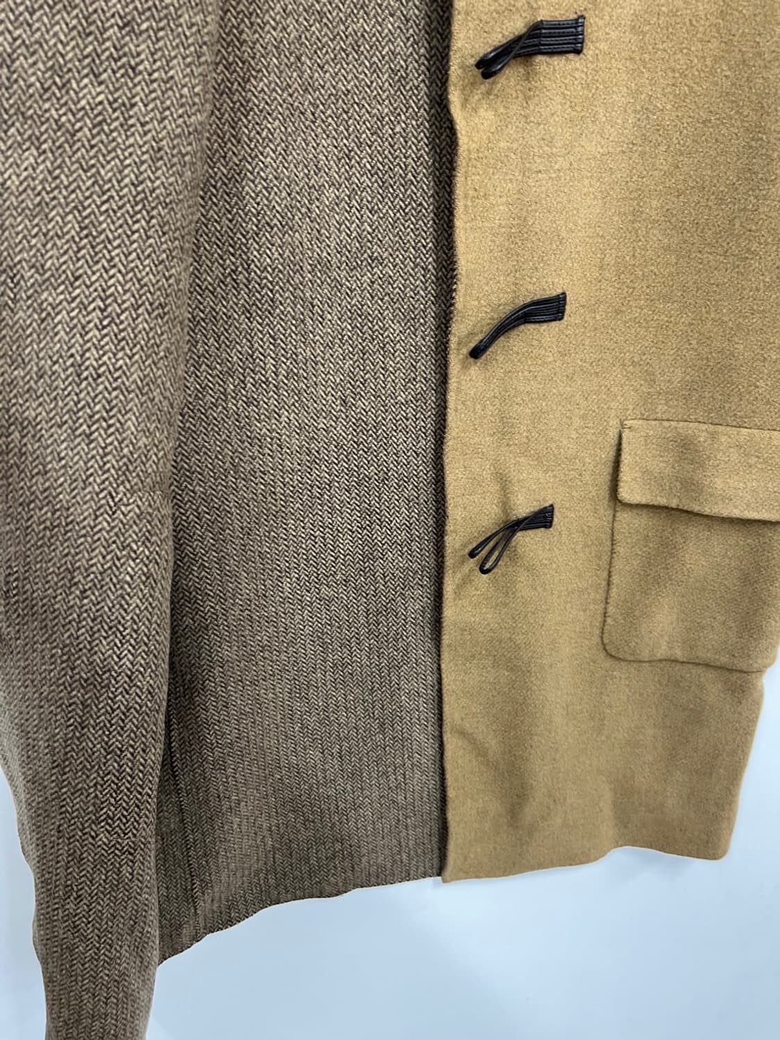 게스 빈티지 카멜 더플 코트 떡볶이 코트 상품이미지4