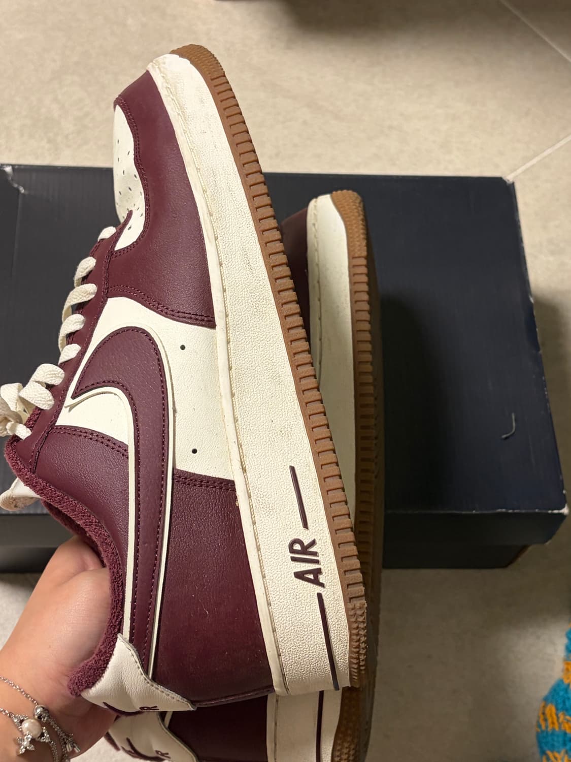 나이키 에어포스 1 '07 LV8 나이트 마룬 상품이미지8