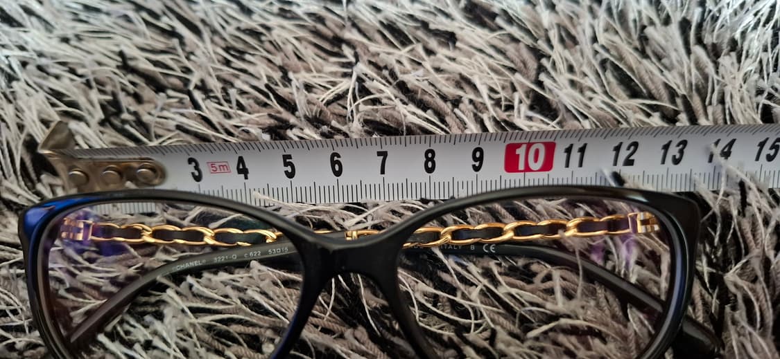 샤넬 안경테 블랙 금장 체인 안경테 상품이미지9