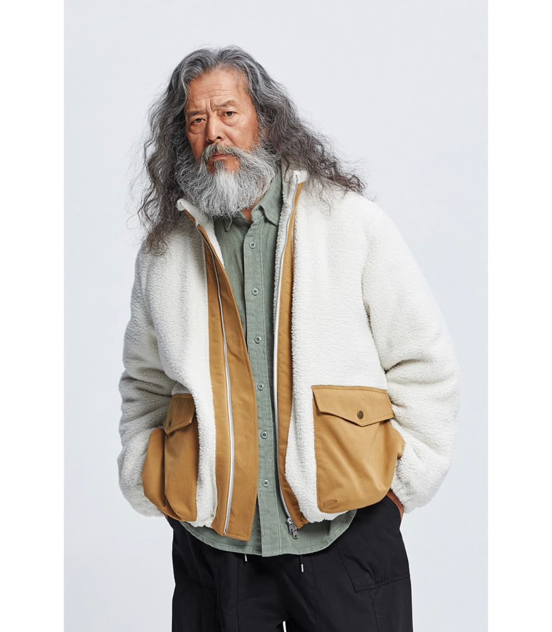 프리즘웍스 후리스 플리스 그리즐리 뽀글이 자켓 M 상품이미지1