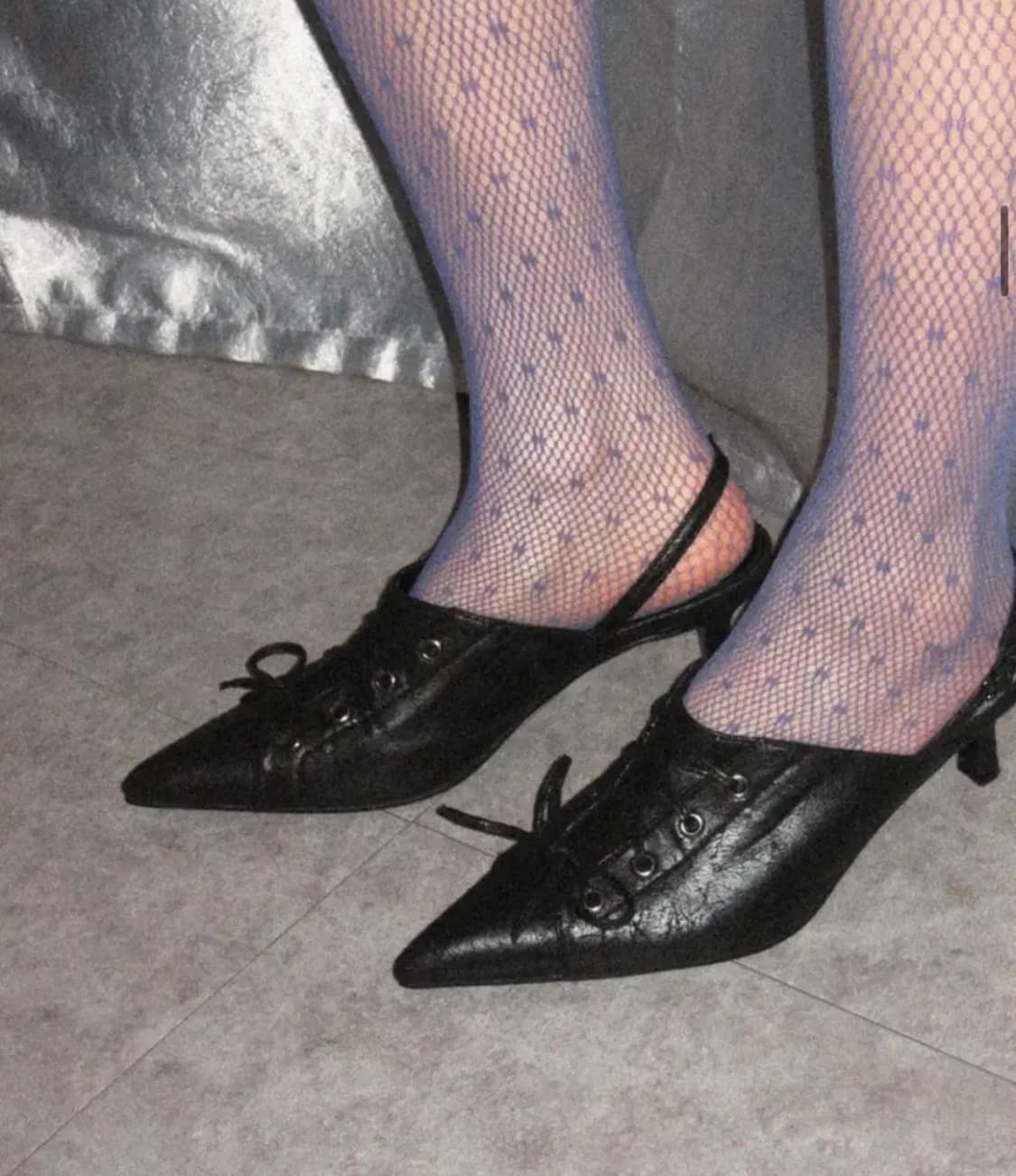 (새상품) 루루서울 boggy slingback 슬링백 힐 235 블랙 상품이미지3