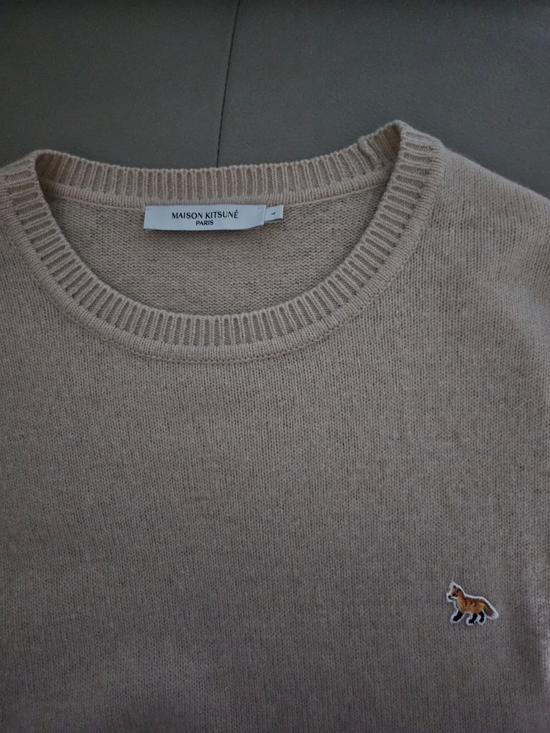 [거의 새것] 메종키츠네 니트 스웨터 티셔츠 L 상품이미지3