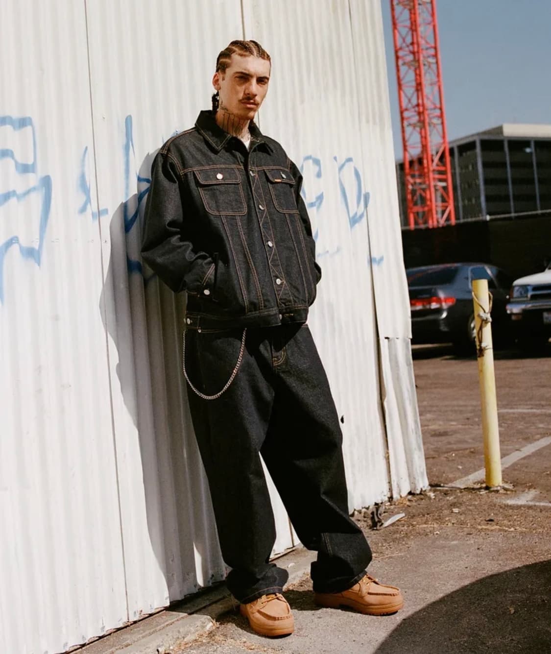 CHAIN STITCH DENIM PANTS (위캔더스X피로) 상품이미지7