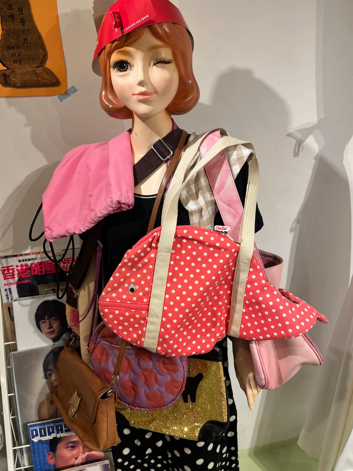 캐드키드슨 도트 물고기 숄더백 🐟 상품이미지9