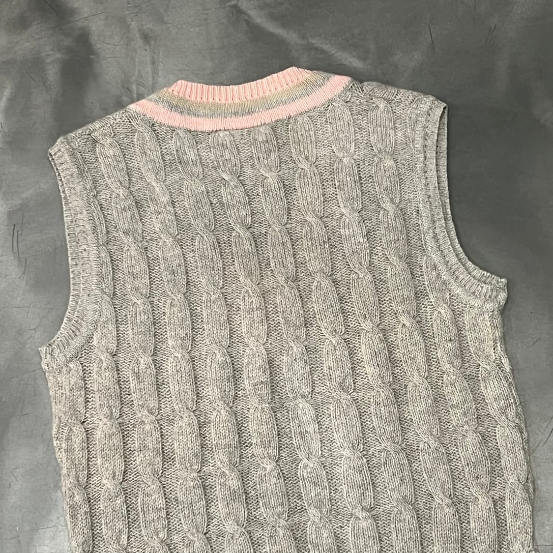  라코스테 프레피 브이넥 울 니트 베스트 y15794 상품이미지5