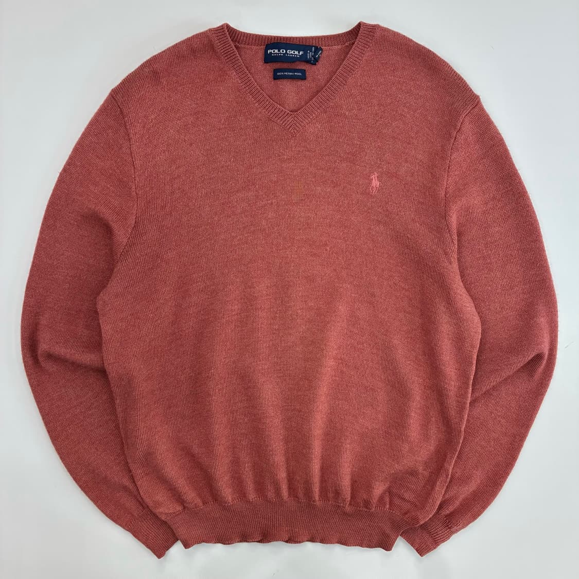 Polo 폴로 랄프로렌 피그먼트 레드 코튼 니트 상품이미지1