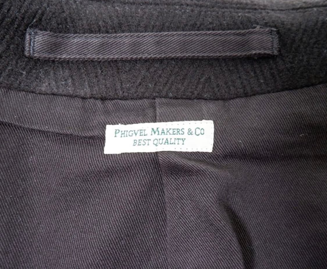 피그벨 멜톤 울 더블 브레스티드 코트 상품이미지4