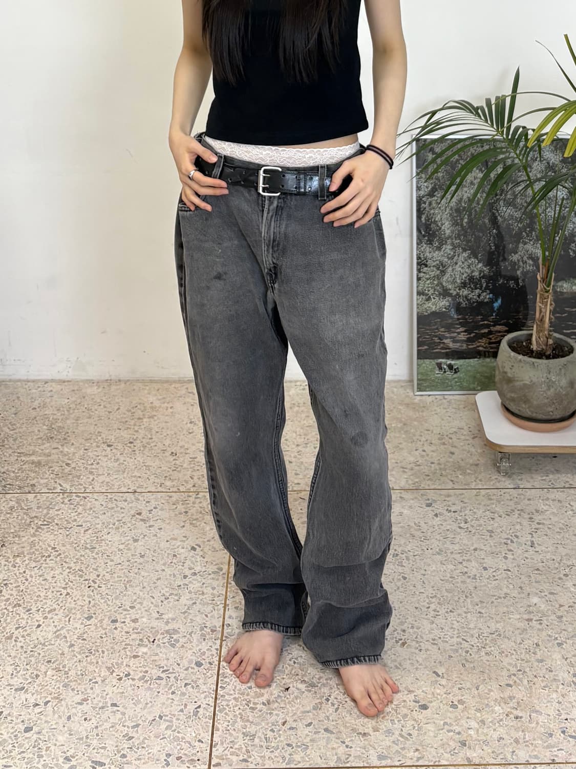 리바이스 505 흑청 상품이미지5