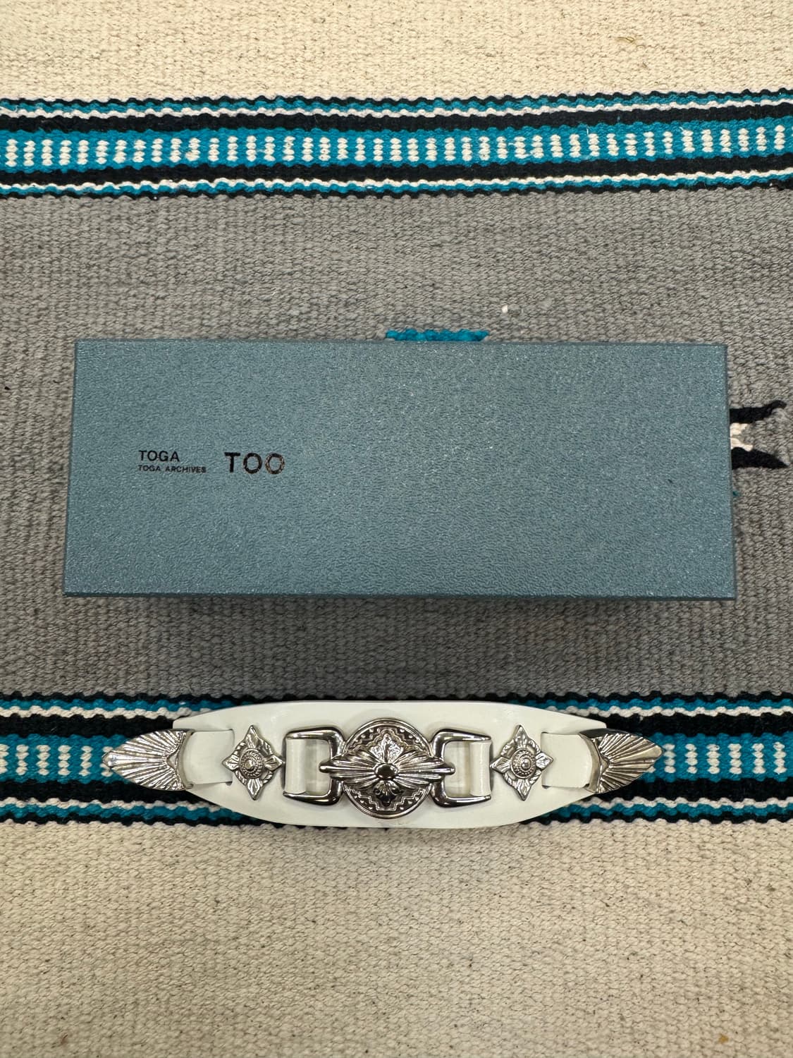 [OS] 토가 아카이브 메탈릭 레더 헤어클립 상품이미지9