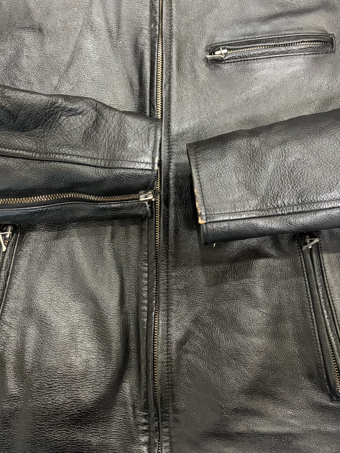 Harley davidson 싱글 라이더 카페레이서 레더 자켓 상품이미지4