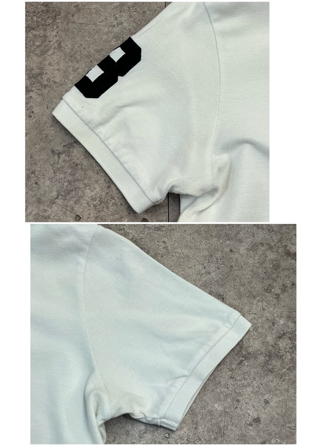 폴로 빅포니 반팔 카라티 화이트 L #csz2662 상품이미지5