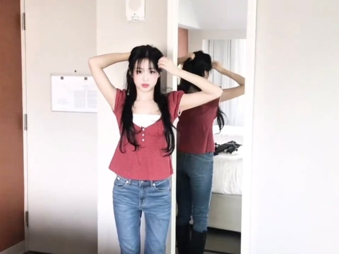 브랜디멜빌 블레어 플레이드 탑 상품이미지1