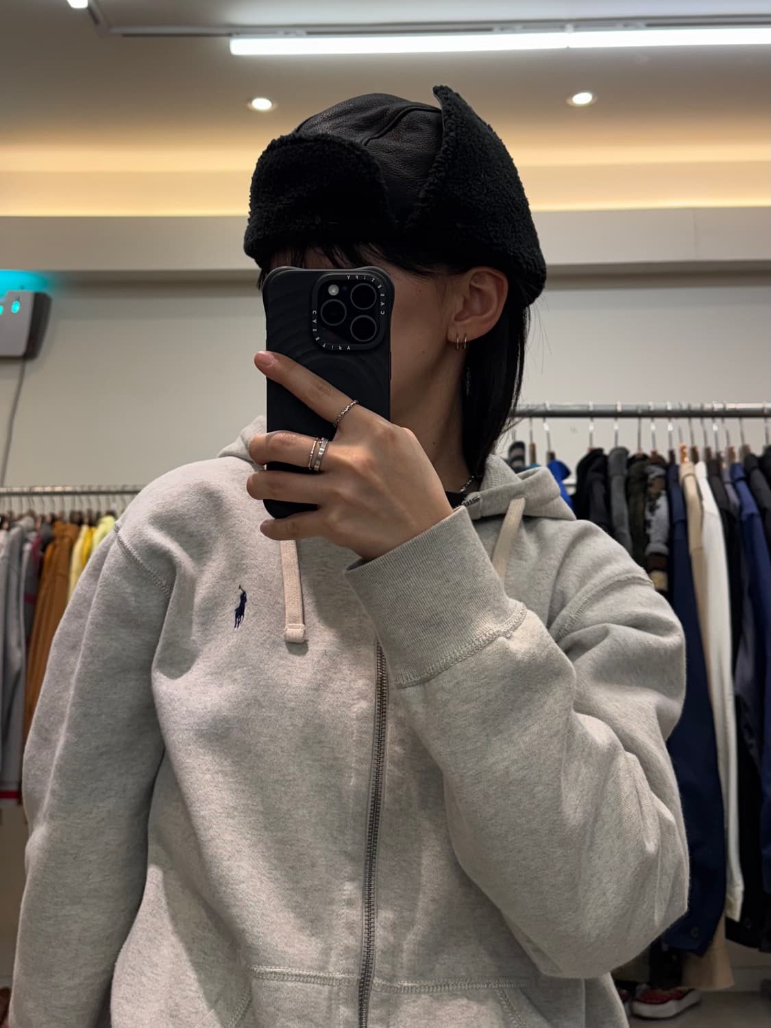 Gant hat 레더 트래퍼햇 상품이미지6