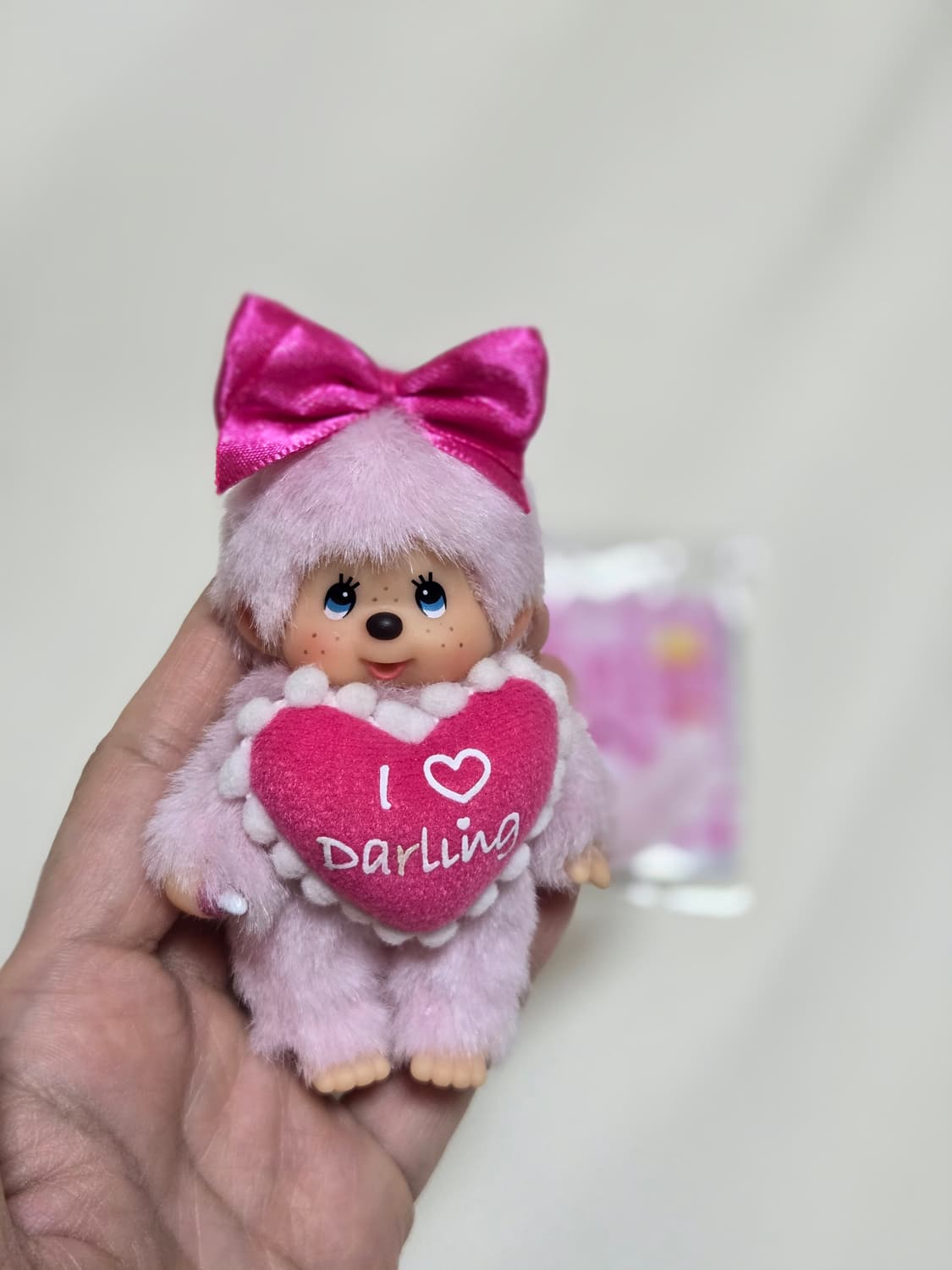 몬치치 마카롱 핑크 키링 상품이미지3