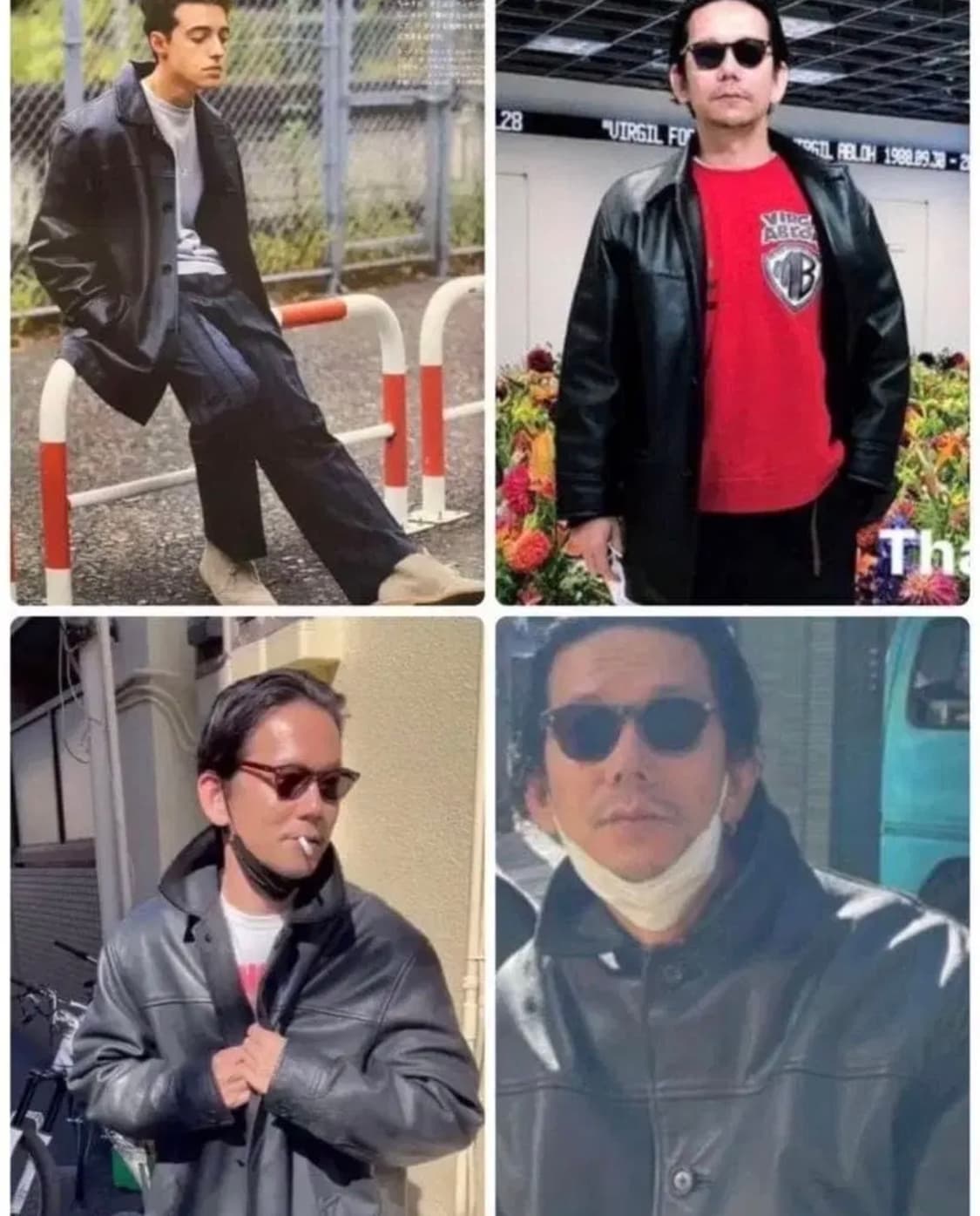 올드갭 old gap 레더 카코트 블랙 M 상품이미지4