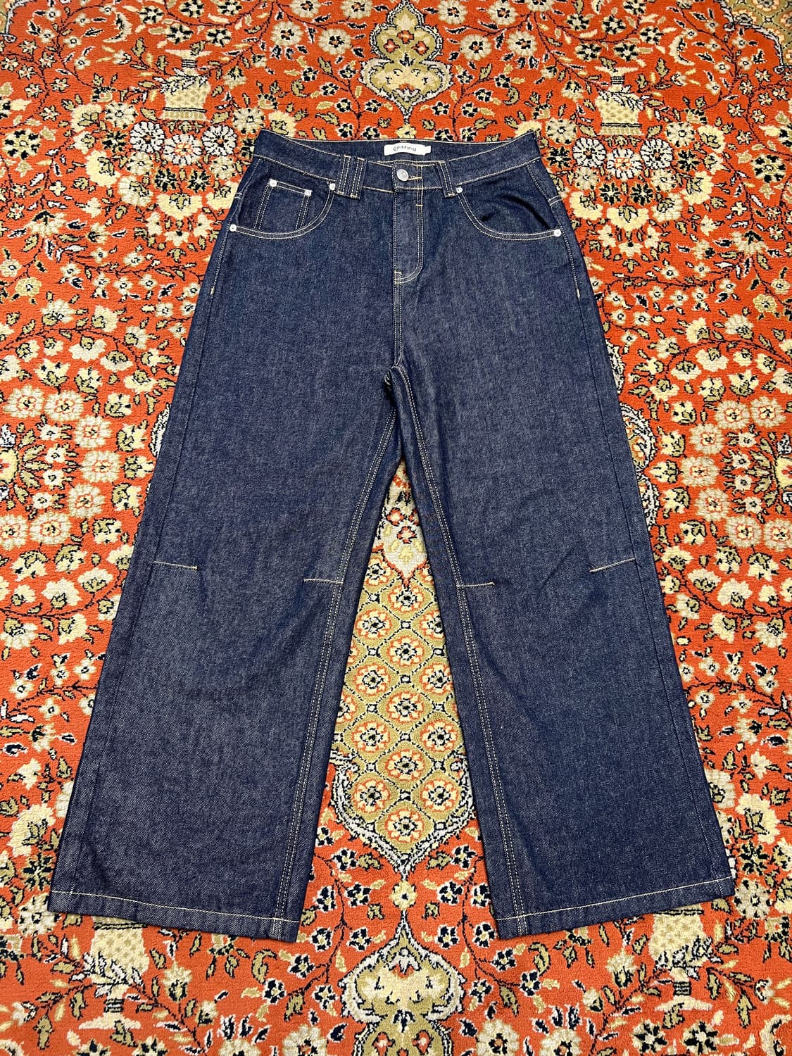 [L] 캐싱 생지 포인트 데님 팬츠 상품이미지1