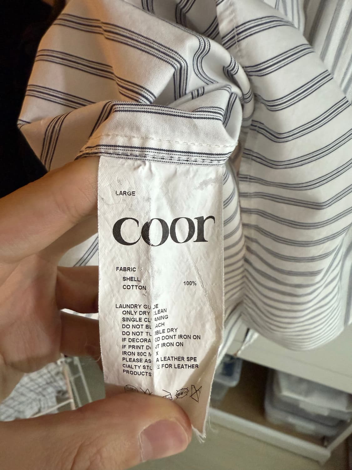 Coor stripe shirt(large) 상품이미지3