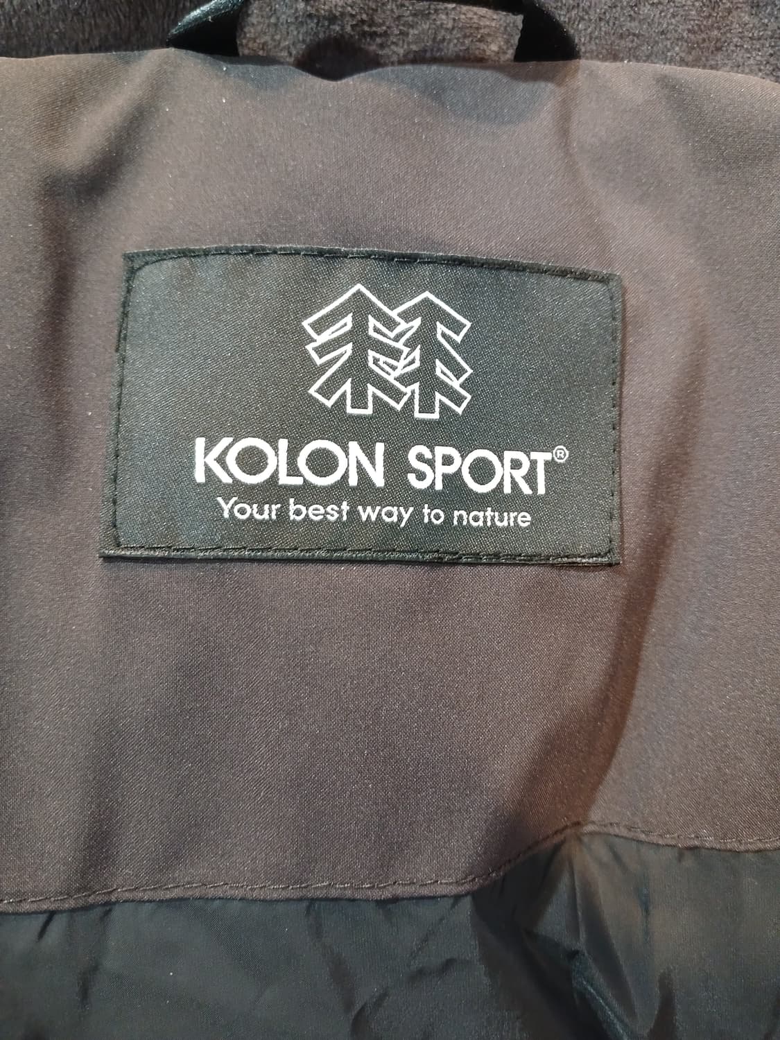 (새상품,90)코오롱스포츠 여성 구스다운 스노우문 다크브라운 상품이미지9