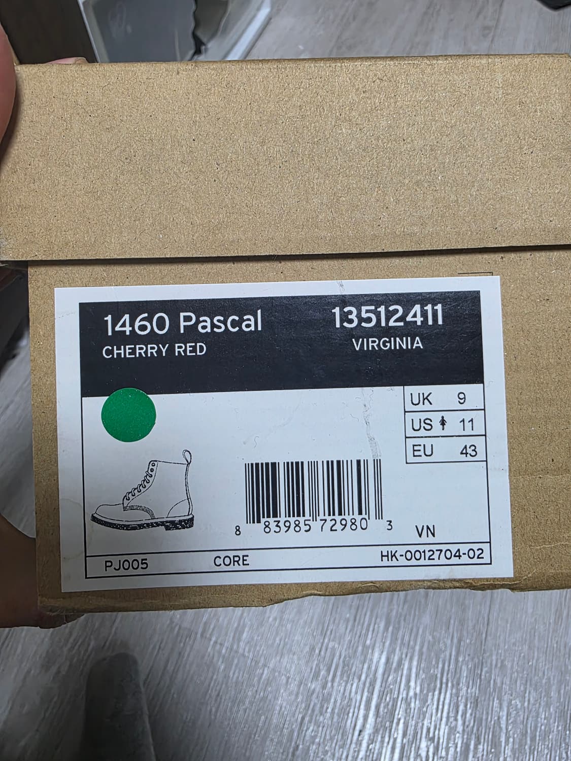 닥터마틴 부츠 체리레드 270 상품이미지5