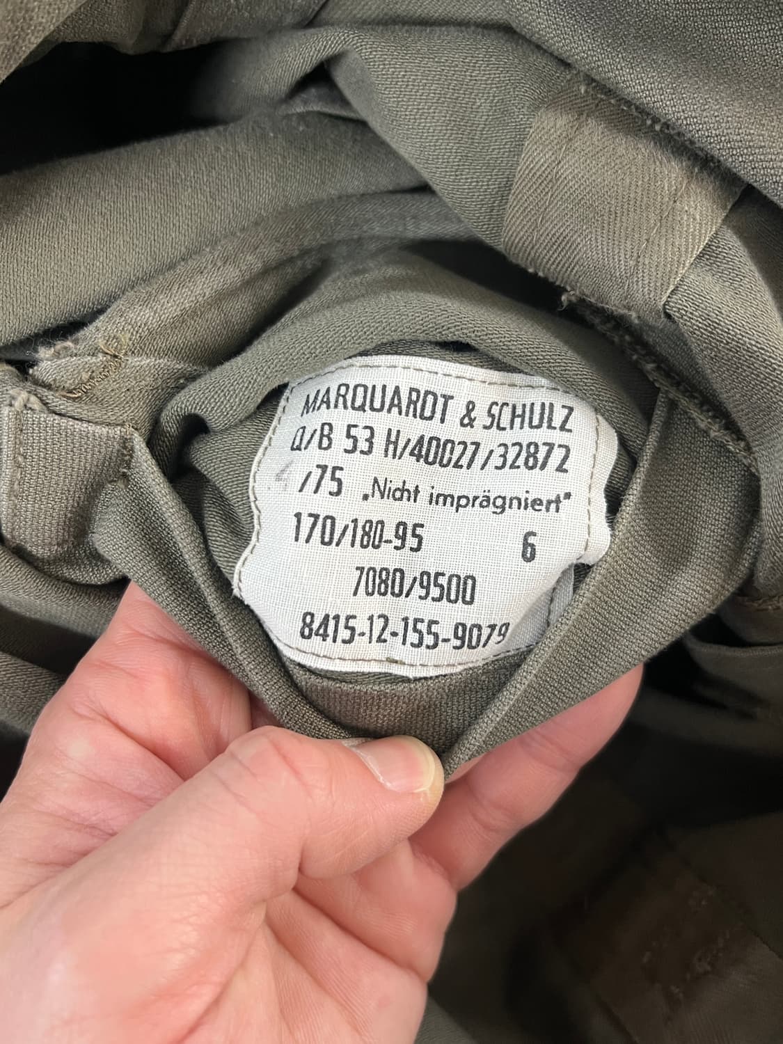 70s Military 밀리터리 독일군 오리지널 야상 셔츠 자켓 상품이미지6