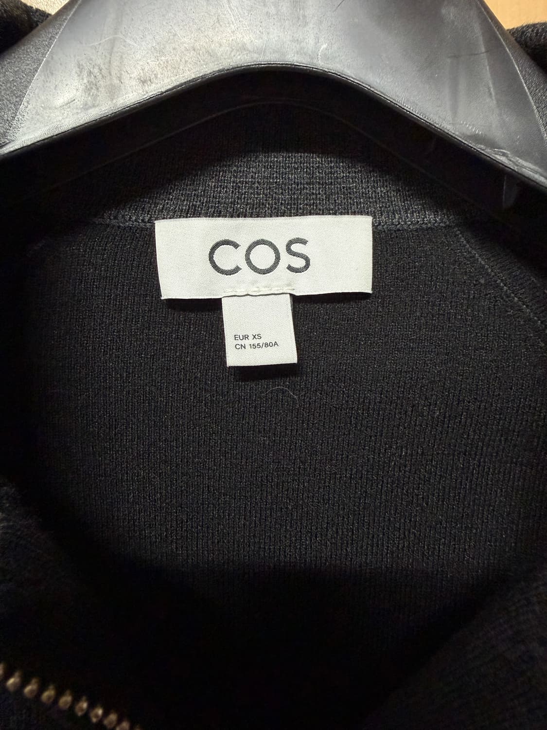 COS 코스 더블페이스 니트 자켓 차콜 xs 상품이미지3